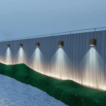 GU10 Основа Външни водоустойчиви стенни лампи Градинска веранда Стенно осветление LED стенни лампи Алуминий AC86-265