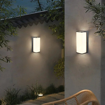 Външна водоустойчива LED стенна лампа IP65 Модерно Led външно осветление Верандни светлини Балкон градински светлини Външна стенна лампа 110V 220V