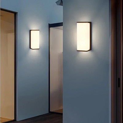 Kültéri vízálló LED fali lámpa IP65 Modern Led kültéri világítás Veranda lámpák Erkély kerti lámpák kültéri fali lámpa 110V 220V