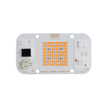 Horticulture Indoor Plant Grow Light COB LED Chip 50w Full Spectrum+660nm LED COB chip For Plant Grow Linghting Chip DIY AC220V