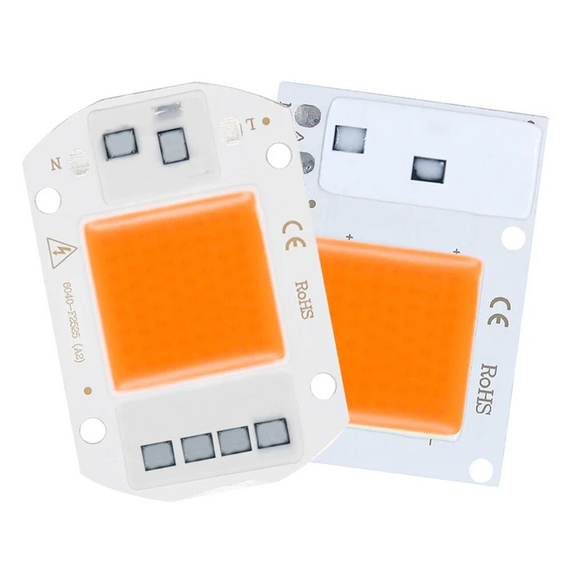 1vnt LED COB mikroschemų diodas Grow Light Viso spektro AC220V 10W 20W 30W 50W LED karoliukų lempa Fitolampa augalų auginimo palapinei Apšvietimas