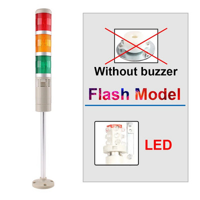 DC 12V 24V 110V 220V Industrijski toranj Signal upozorenja Bljeskalica LGP-505 indikator Stalna lampica LED sa zujalom Boje