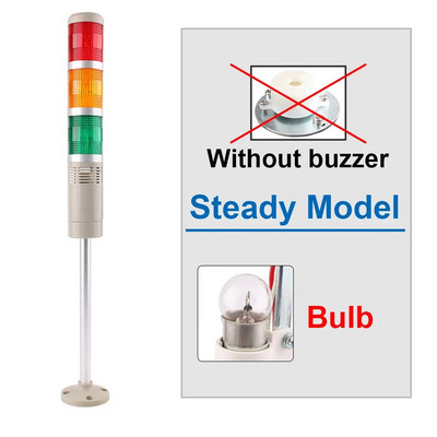DC 12V 24V 110V 220V Industrijski toranj Signal upozorenja Bljeskalica LGP-505 indikator Stalna lampica LED sa zujalom Boje