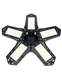 Mini penkių lapų LED garažo šviestuvas deformuojamas garažo lubų apšvietimas, reguliuojamas 5 skydų LED lempa E27/E26 žibintai garažo dirbtuvės