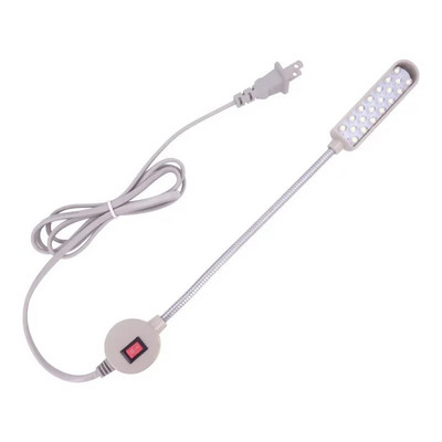 30 LED pramoninių siuvimo mašinų apšvietimas lempų drabužių mašinų priedai darbo šviesa 360° lankstūs pramoniniai žibintai su žąsine kakleliu