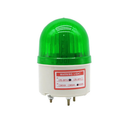 Su garsiniu signalu Strobe Signal Įspėjamoji lemputė 12V N-2071J Mirksi pavojaus garsas Šviesa 24V 220V LED lemputė Indikacinės lemputės