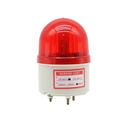 Su garsiniu signalu Strobe Signal Įspėjamoji lemputė 12V N-2071J Mirksi pavojaus garsas Šviesa 24V 220V LED lemputė Indikacinės lemputės