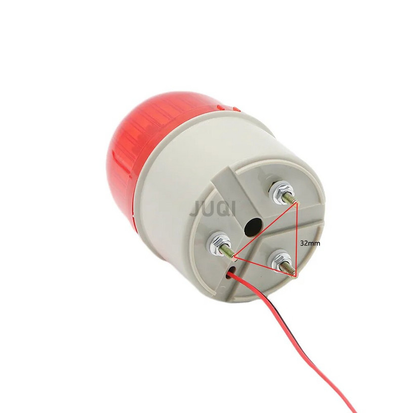 Su garsiniu signalu Strobe Signal Įspėjamoji lemputė 12V N-2071J Mirksi pavojaus garsas Šviesa 24V 220V LED lemputė Indikacinės lemputės