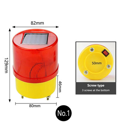 Saulės šviesos diodų avarinė lemputė / saulės energija maitinami įspėjamieji žibintai / švyturys / eismo signalizacijos žibintai / bokštinio krano lempa