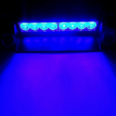 8 LED automobilių sunkvežimių avarinis blykstė Saulės skydelis LED blyksniai įspėjamoji lemputė policijos blykstės žibintai 3 mirksintys režimai 12 V