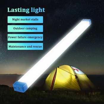 Дълга LED тръбна нощна лампа Магнитна 15CM 30CM 50CM USB акумулаторна аварийна лампа Външна преносима аварийна лампа с дълга лента