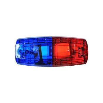 Κόκκινο & Μπλε LED Προειδοποίηση ώμου Αστυνομικό Φως Κλιπ ώμου Φωτισμός υγιεινής Εργαζόμενος Ασφάλεια Περιπολίας Συναγερμός Φλας Στροβοσκοπικό Σήμα