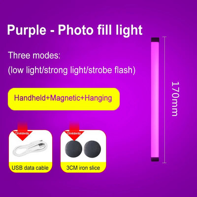 17cm-52cm LED svjetla za hitne slučajeve DC5V 20W 40W 60W USB punjive svjetiljke za vanjsko kampiranje za kućnu radnu rasvjetu pri nestanku struje