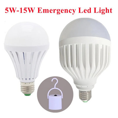 Bec de urgență cu LED reîncărcabil 5/7/9/12w Bec reflector portabil Bec inteligent de urgență cu economie de energie Lumină de urgență