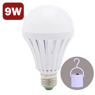 Įkraunama LED avarinė lemputė 5/7/9/12w Nešiojamoji prožektorius Išmanioji avarinė lemputė energiją taupanti avarinė lemputė