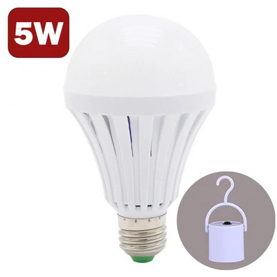 Įkraunama LED avarinė lemputė 5/7/9/12w Nešiojamoji prožektorius Išmanioji avarinė lemputė energiją taupanti avarinė lemputė