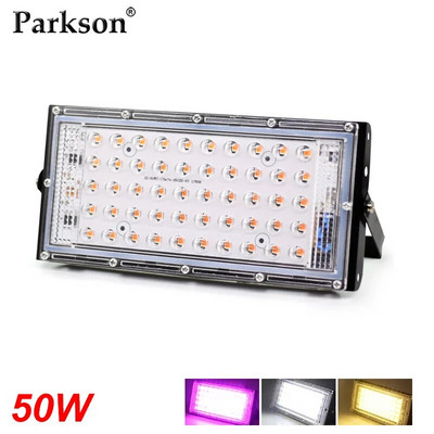 50W LED Grow Light Пълен спектър AC 220V Прожектор за растения Прожектор за парникови растения Хидропонни растения Прожектор LED Лампа за растеж на растения