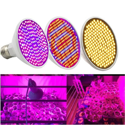 LED Plant Grow fény teljes spektrum Virágtermesztő napfény fitolámpa izzó beltéri fitolámpához Hydro growbox sátor világítás