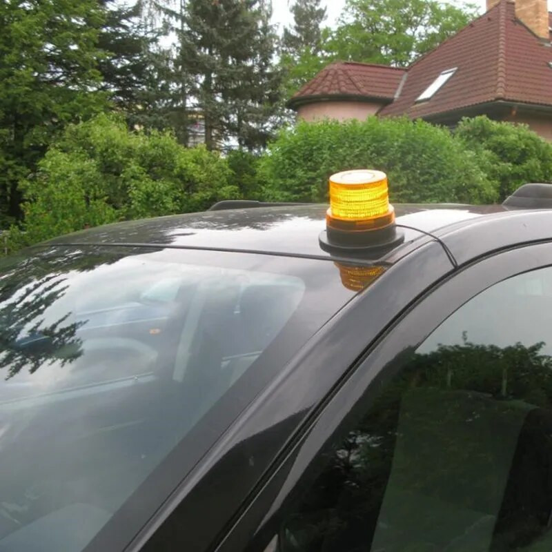 Merevaigukollane Punane Sinine Auto LED hädaabi vilkuv tuli Politsei strobo Hoiatusvalgustus Sõiduki signaallamp Majakas