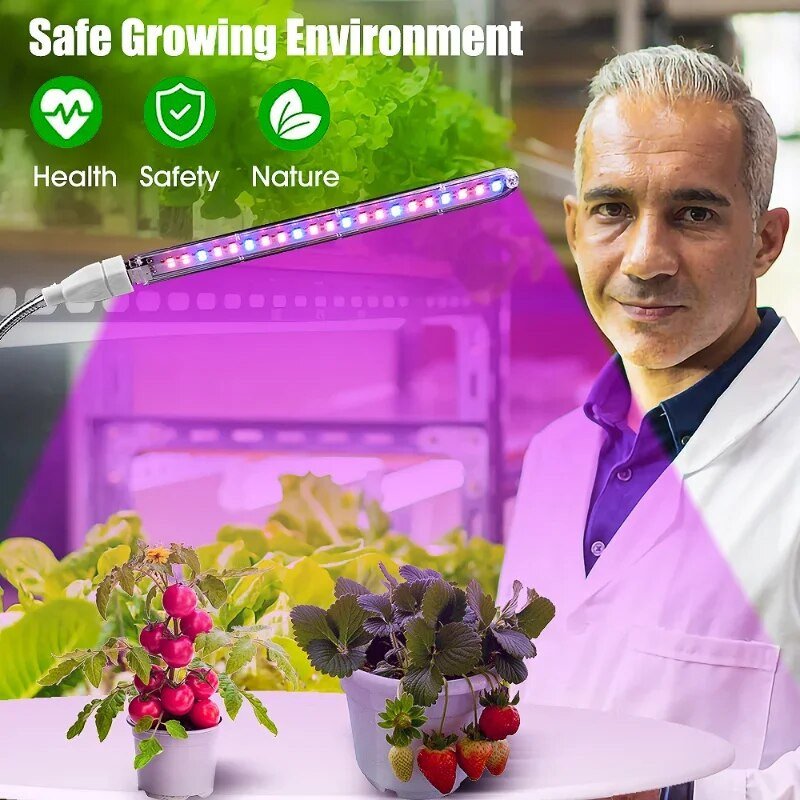 LED kasvuvalgusti siseruumides lisavalgustid taimede kasvuvalgustid kasvuhoone fütovalgustid punased sinised hüdropoonilised kasvuvalgustid