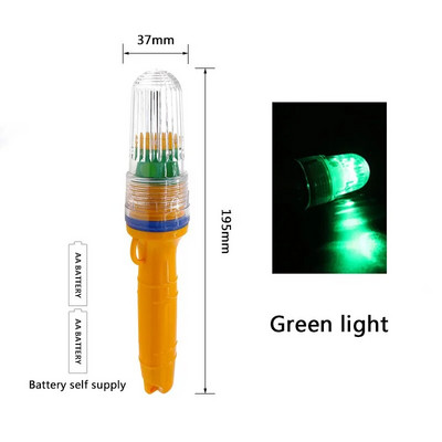 1 vnt. Žvejybos lemputė povandeninis tinklas Švyturys plūduras Signalinės šviesos indikatoriaus šviesos masalai Žuvies ieškiklio lemputė Mirksi