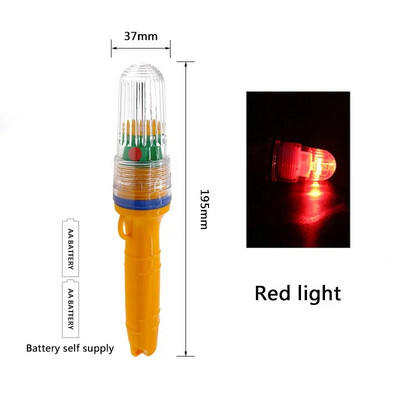 1 vnt. Žvejybos lemputė povandeninis tinklas Švyturys plūduras Signalinės šviesos indikatoriaus šviesos masalai Žuvies ieškiklio lemputė Mirksi