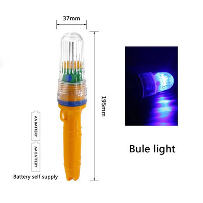 1 vnt. Žvejybos lemputė povandeninis tinklas Švyturys plūduras Signalinės šviesos indikatoriaus šviesos masalai Žuvies ieškiklio lemputė Mirksi