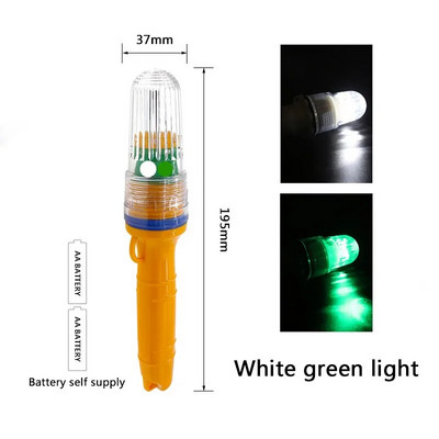 Риболовна светлина Подводна мрежа Сигнална шамандура Светлинен индикатор Светлинен индикатор Примамки Лампа за търсене на риба Мигаща лампа с двойна светкавица