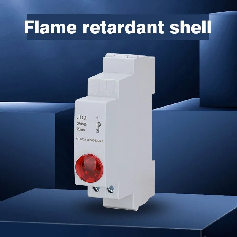 DIN tračnica Signalno svjetlo LED Svjetlo indikatora napajanja Montaža Signalno svjetlo DC AC220v 24v zeleno crveno Indikacija start stop rada JD9