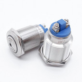 19 mm 22 mm metalinis garsinis signalas 12 V 24 V Įspėjamasis pavojaus signalo indikatorius Šviesos signalinės lempos blykstė Raudona LED pertraukiamo garso varžtas nerūdijantis plienas