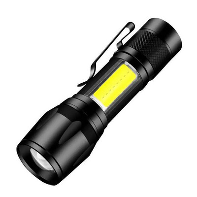 Lanternă cu lanț de chei reîncărcabilă cu LED Lanternă portabilă cu încărcare USB, bancă de putere mare, lanternă de camping rezistentă la apă