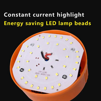 Usb 60w зареждане на палатка Led аварийна лампа за сън Супер ярка преносима крушка за осветление на кука Външна къща Градински светлини