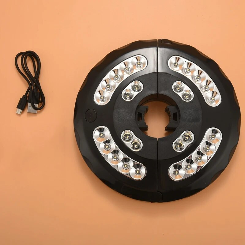 Skėčio lemputė, sodo skėčio lemputė Įkraunamas USB akumuliatorius maitinamas belaidis skėčio šviestuvas