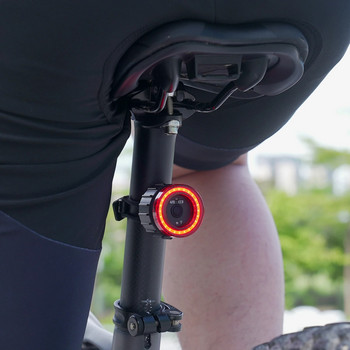 C2 Нов велосипед Smart Auto Brake Sensing Light Водоустойчив LED зареждане Колоездене Задна светлина Предупредителна задна светлина за велосипед Задна светлина на велосипед
