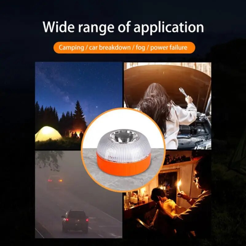 Ispanijos automobilio avarinis žibintas V16 homologuotas Dgt patvirtintas automobilio avarinis švyturys, įkraunama magnetinė indukcinė blykstė