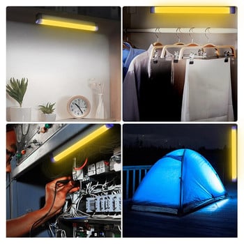 17cm-52cm LED аварийни светлини DC5V 30W 60W 80W USB акумулаторни лампи за къмпинг на открито за домашно осветление Работно осветление
