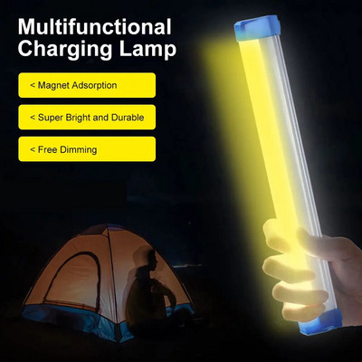 17cm-52cm LED аварийни светлини DC5V 30W 60W 80W USB акумулаторни лампи за къмпинг на открито за домашно осветление Работно осветление