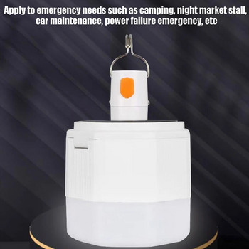 Преносима USB акумулаторна LED лампа Крушки Слънчева светлина Външна светлина за палатка Лампа за къмпинг Водоустойчива нощна аварийна светлина Фенер
