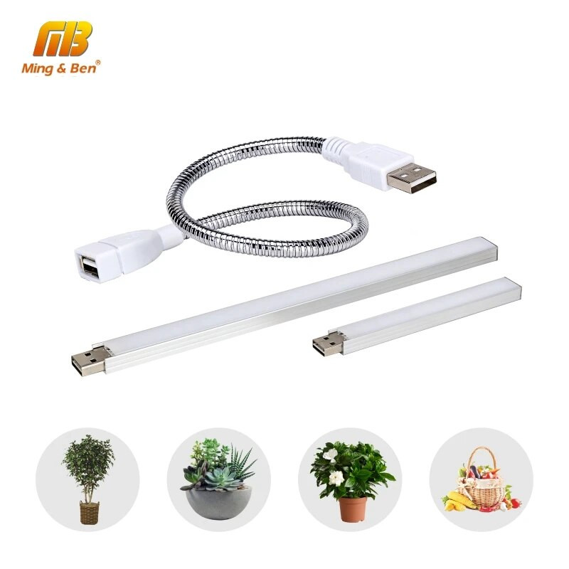 MINGBEN USB LED svjetiljka za biljke 3W 5W DC 5V IR UV Fleksibilna svjetla za uzgoj punog spektra Fleksibilna svjetla za uzgoj fito lampa za cvijeće u vrtu