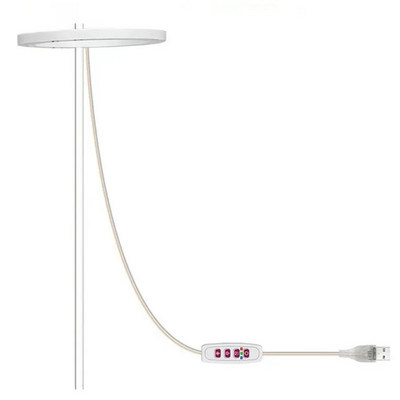 LED kasvuvalgusti täisspektriga taimekasvatusvalgusti 5 V USB Reguleeritava kõrgusega hämardatav kasvulamp koos taimeriga toataimede ürdi jaoks