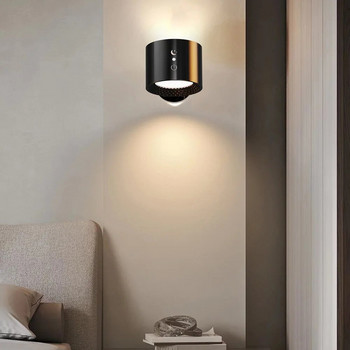 Сензорно и дистанционно управление Вътрешна безжична акумулаторна стенна лампа Захранвана от батерии LED безжична стенна лампа с USB зареждане