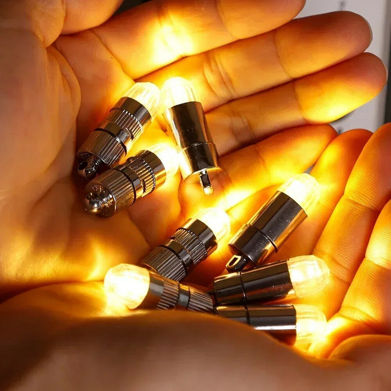 Mini LED lemputė balionams Popierinis žibintas, vandeniui atsparus akumuliatorius, maitinamas šiltai baltos šviesos, Helovino Kalėdų vakarėlio dekoravimas