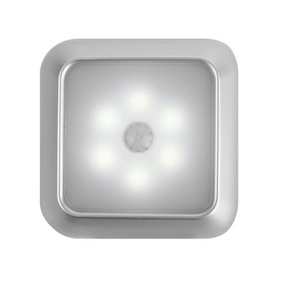 6 LED éjszakai fény PIR automatikus mozgásérzékelő éjszakai lámpa gyerekeknek nappali hálószoba otthon lépcsőház szekrény éjszakai lámpa