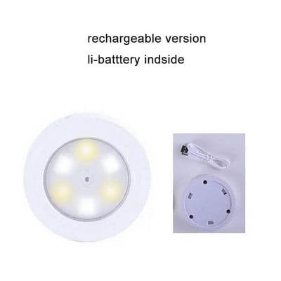 Mágneses 8 LED-es szekrény lámpaelemes USB tölthető stick mágneses LED éjszakai lámpán lépcsőhöz, lépcsőhöz, fürdőszobához, konyhához