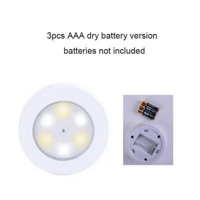 Mágneses 8 LED-es szekrény lámpaelemes USB tölthető stick mágneses LED éjszakai lámpán lépcsőhöz, lépcsőhöz, fürdőszobához, konyhához