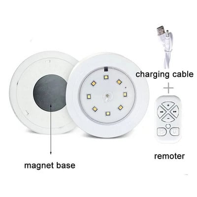 Mágneses 8 LED-es szekrény lámpaelemes USB tölthető stick mágneses LED éjszakai lámpán lépcsőhöz, lépcsőhöz, fürdőszobához, konyhához