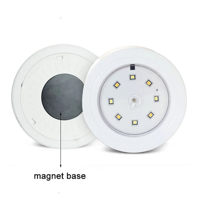 Mágneses 8 LED-es szekrény lámpaelemes USB tölthető stick mágneses LED éjszakai lámpán lépcsőhöz, lépcsőhöz, fürdőszobához, konyhához