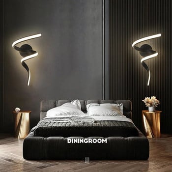 Модерна минималистична LED стенна лампа за домашен вътрешен декор за стена за всекидневна, спалня, нощно шкафче, люстри Backgroud Light Decoration