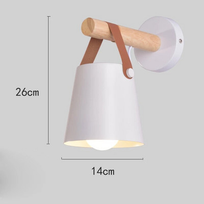 Nordic Belt Drvena zidna svjetiljka Industrijska zidna svjetiljka Vintage zidna svjetla Stepenice Unutarnja kućna svjetla Lampe za krevet na potkrovlju