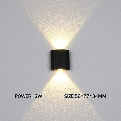 IP65 Vízálló beltéri kültéri Led fali lámpák lefelé LED 5W 10W Led fali lámpa, felületre szerelhető kocka kerti veranda lámpa